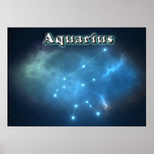 Poster Constelação do Aquário