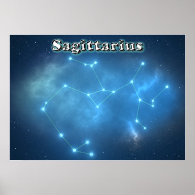 Póster constelação Sagittarius (Frente)