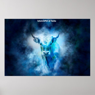 Poster Constellation of Tauras