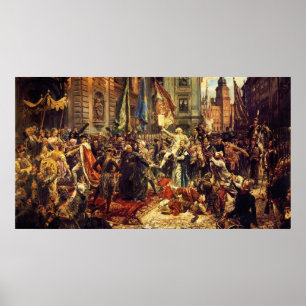 Poster Constituição do 3 de maio de 1791 daqui até