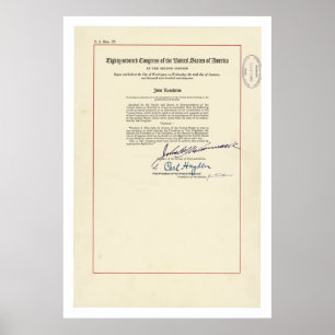 Póster Constituição dos E.U. da alteração do ORIGINAL