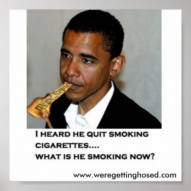 Poster Constituição Fumando Obama (Frente)