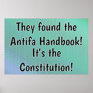 Poster Constituição O Manual Antifa