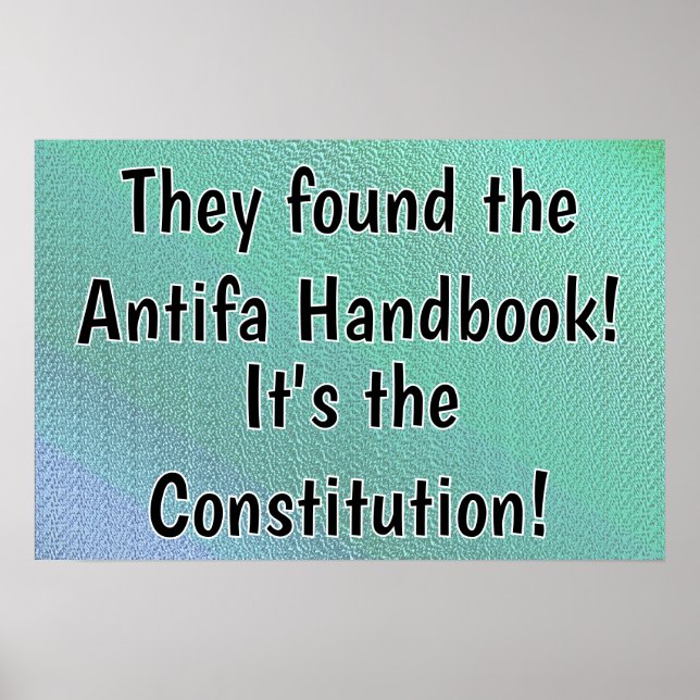 Poster Constituição O Manual Antifa (Frente)