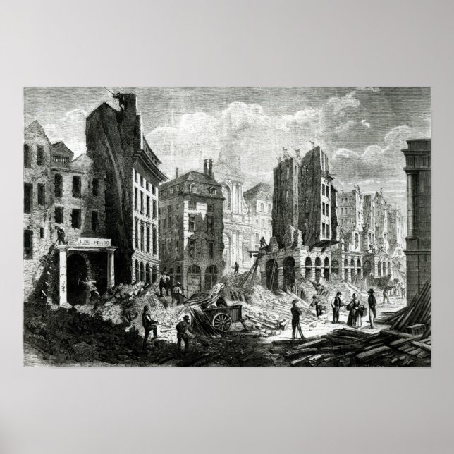 Póster Construção da Boulevard de Sebastopol (Frente)