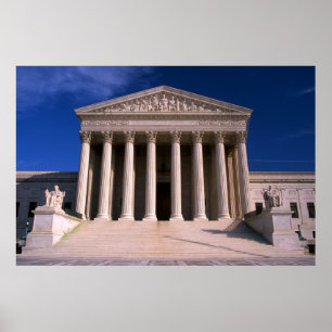 Póster Construção da corte suprema dos Estados Unidos