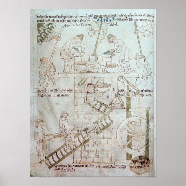 Póster Construção da Torre de Babel (Frente)