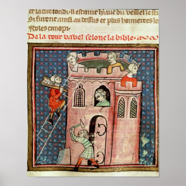 Póster Construção da Torre de Babel (Frente)