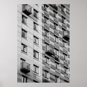 POSTER CONSTRUÇÃO DE CONCRETOS BRANCOS E PRETOS
