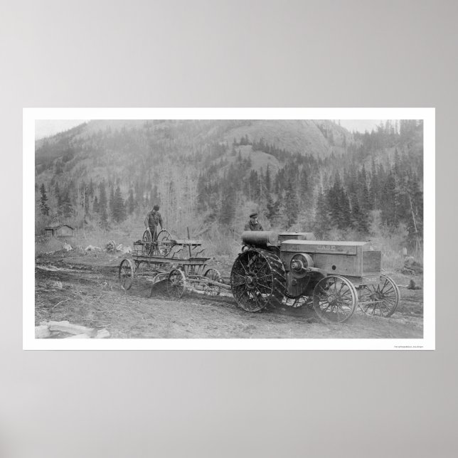 Póster Construção De Estradas No Alasca 1916 (Frente)