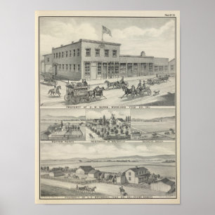 Póster Construção de floresta, fazenda do Condado de Yolo