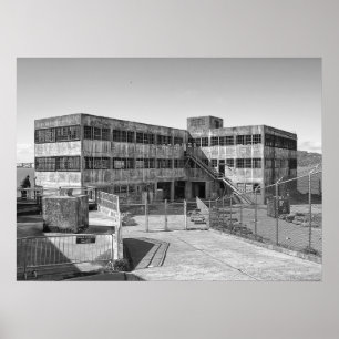 PÓSTER CONSTRUÇÃO DE INDÚSTRIAS DE MODELO ALCATRAZ