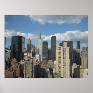 Poster Construção de New York Chrysler
