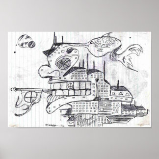 Poster Construção de peixes de guerra