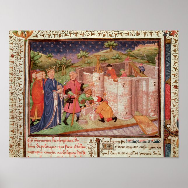 Póster Construção de um Castelo (Frente)