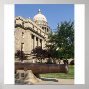 Póster Construção do Capitólio de Boise