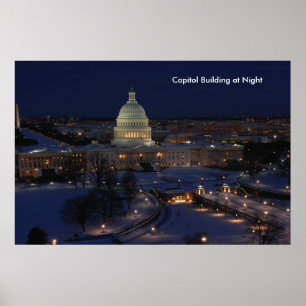 Póster Construção do Capitólio dos Estados Unidos na