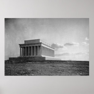 Poster Construção do Memorial Lincoln (1920)