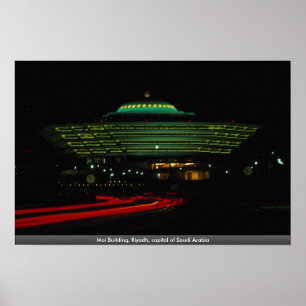 Póster Construção do Moi, Riyadh, capital de Arábia