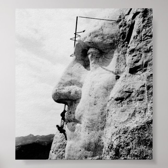 Poster Construção do Monte Rushmore (Frente)