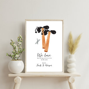 Poster Construindo memórias com martelo de ocupação do Pa