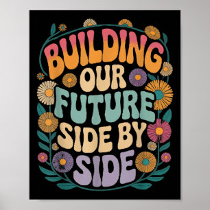 Poster Construindo Nossa Motivação Lado A Lado De Volta