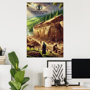 Poster Construindo o papel de arca de Noah