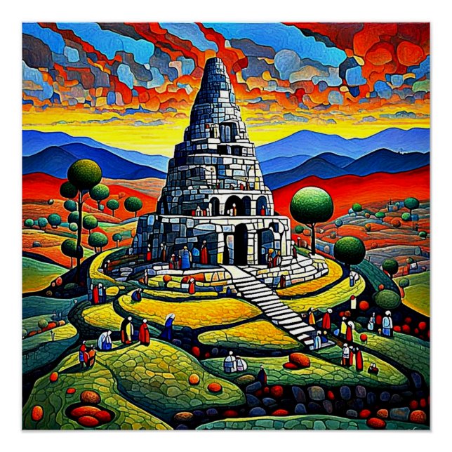 Póster Construindo o Templo (Frente)