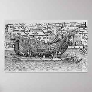 Póster Construindo um navio