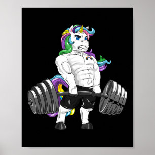 Poster Construtor de Pormenores do Unicorn Gym Powerlifte
