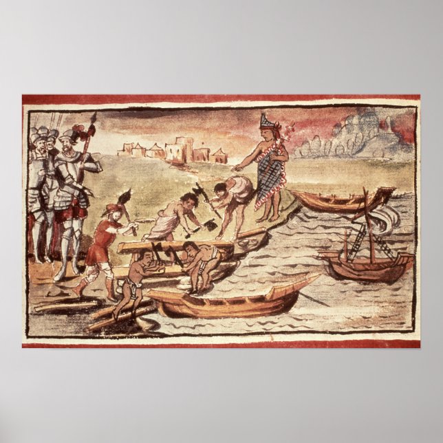 Póster Construtores de embarcações mexicanos (Frente)