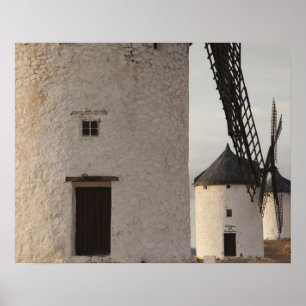 Poster Consuegra, antigos moinhos de vento de La Mancha