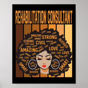 Poster Consultor de Reabilitação Mês da História Negra Or