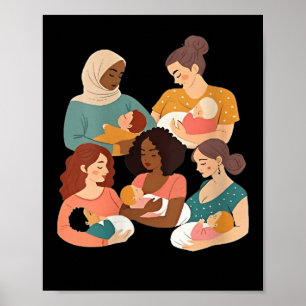 Poster Consultora de Lactação e Amamentação Feminina Nasc