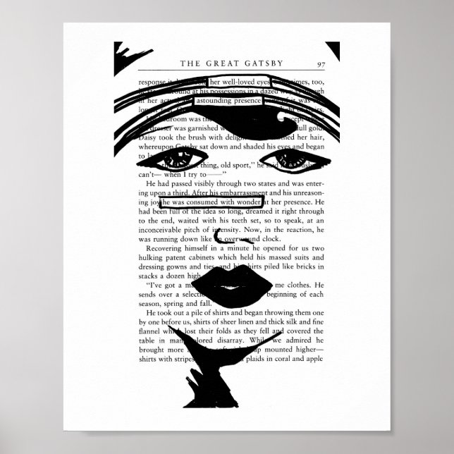 Poster Consumido com Maravilha (O Excelente Gatsby) (Frente)