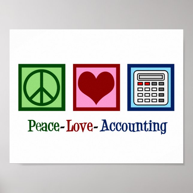 Poster Contabilidade Paz Amor (Frente)