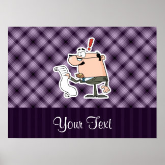 Póster Contabilista Purple