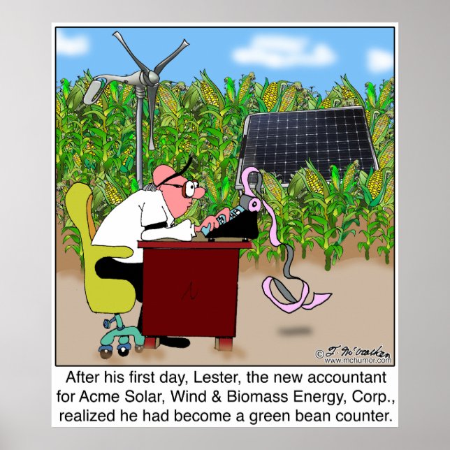 Póster Contador de Bean Verde (Frente)