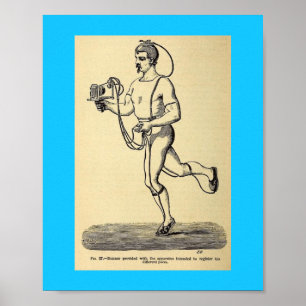 Póster Contador de Etapas do Pedômetro Vintage Health 18