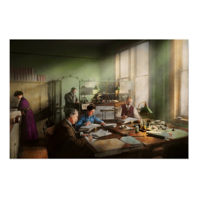 Póster Contador - O Dept de Contabilidade 1902 (Frente)