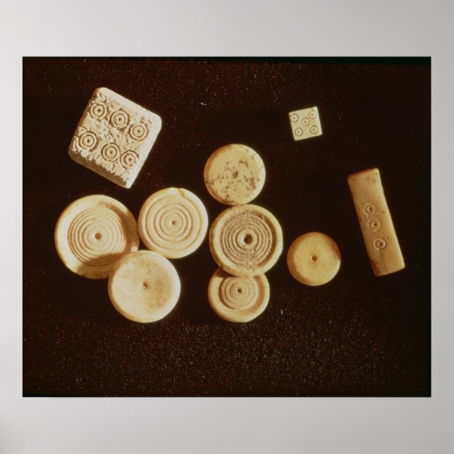 Póster Contadores e dados, Gallo-Roman (Frente)