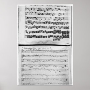 Póster Contagem da música para a série de Telemann para