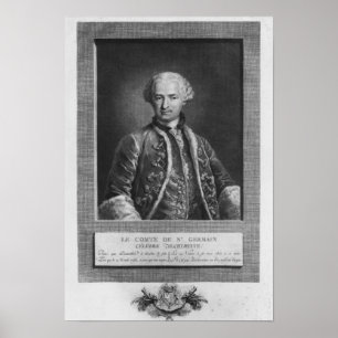 Póster Contagem de St Germain, alquimista famoso, 1783
