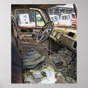 Póster CONTAGEM DO TEMPO em CHEVY TRUCK c. 1946