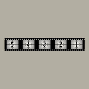 Póster Contagem regressiva da tira do filme de filme