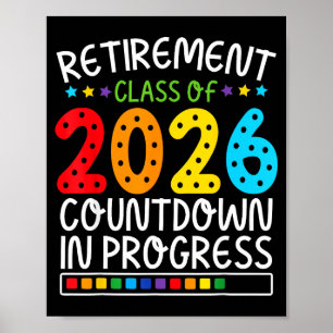 Poster Contagem Regressiva Divertida para Aposentadoria 2