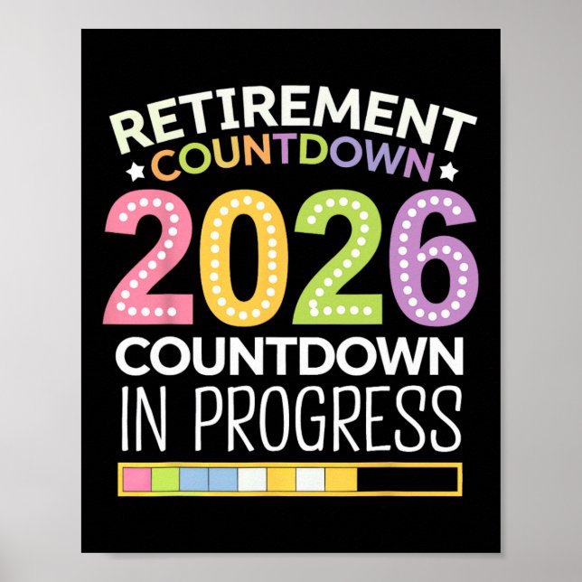 Poster Contagem Regressiva para Aposentadoria Cl De 2026  (Frente)