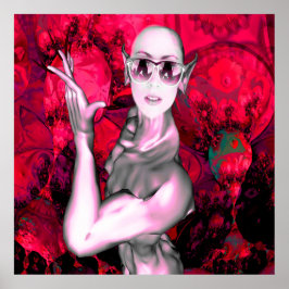 Póster Contato de alienígena