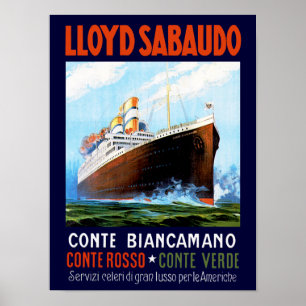 Poster ~ Conte Biancamano de Lloyd Sabaudo