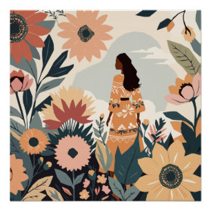 Póster Contemplação de Jardim